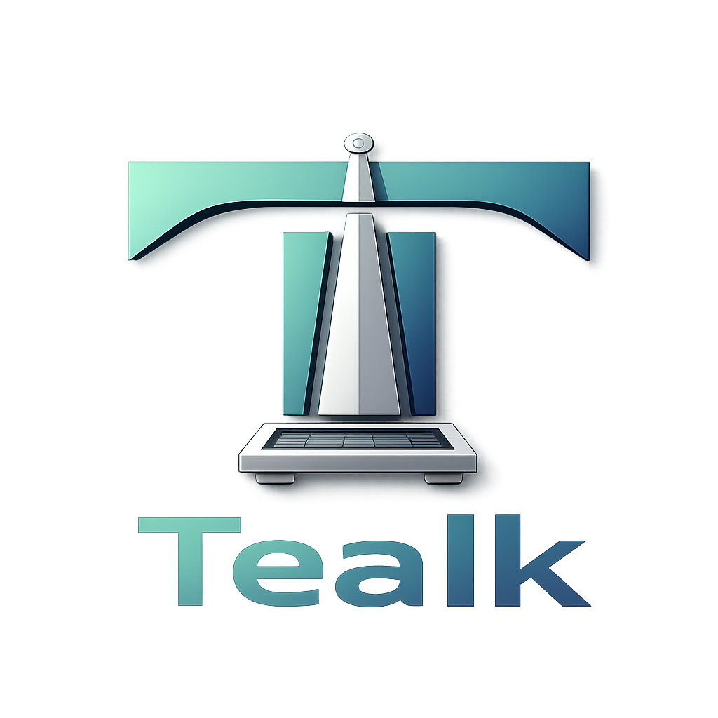 Tealk scales logo firme